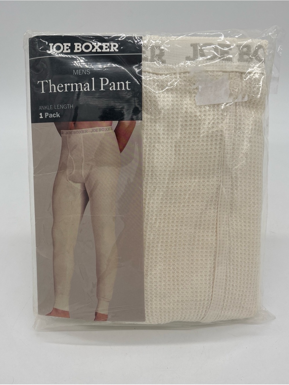 Joe Boxer Mens Ankle Length Thermal Pant Long John Underwear Beige Medium